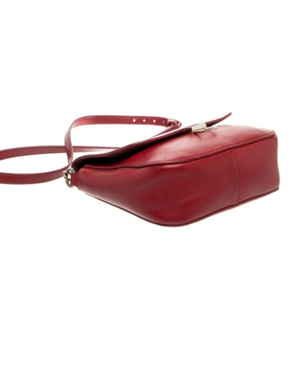 Theory Authentic Red Leather Crossbody Bag - Picture 5 of 6